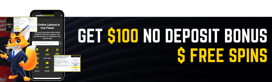 Get $100 no deposi  bonus $ free spins